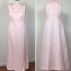 Vintage Pink Sateen Dress